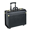 Lorell® Oversized Rolling Catalog Case, Black