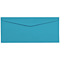 JAM Paper® Booklet Envelopes, #9, Gummed Seal, Blue, Pack Of 50