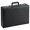 LYS NuSparc Expandable Attache Case, 12 1/2"H x 17 1/2"W x 4"D, Black 1 thumbnail image