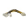 StarTech 6in 4 Pin to 8 Pin EPS Power Adapter with LP4, F/M, EPS48ADAP 1 thumbnail image