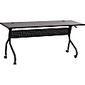 Lorell® Flip Top Training Table, 72"W, Espresso/Black 1 thumbnail image