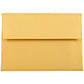 JAM Paper® Booklet Envelopes, #4 Bar (A1), Gummed Seal, Stardream Gold Metallic, Pack Of 25 1 thumbnail image