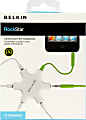 Belkin® Multi-Headphone Splitter, Green/White 1 thumbnail image