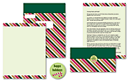 Great Papers!® Holiday Seal & Send Invitations, 8 1/2" x 11", Candy Cane Stripes, Pack Of 50