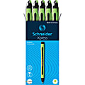 Rediform Schneider Xpress Premium Fineliner Pens, Fine Point, 0.8 mm, Black/Green Barrel, Black Ink, Pack Of 10 Pens