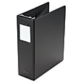 Wilson Jones® Hanging View 3-Ring Binder, 3" Square Rings, Black 1 thumbnail image
