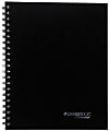 Mead® Cambridge® Limited Quicknotes Notebook, 8 1/2" x 11", College Ruled, 96 Sheets, Black