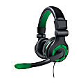 DreamGear Xbox One Wired Gaming Headset, Green, GRX-340