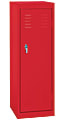 Sandusky Steel Locker, 48"H x 15"W x 15"D, Red