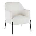 LumiSource Daniella Accent Chair, Black/Cream