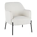 LumiSource Daniella Accent Chair, Black/Cream 1 thumbnail image