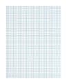 TOPS™ Cross Section Pad, 8 1/2" x 11", Quadrille Rule, 50 Sheets, White Paper/Blue Ink