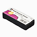 Charles Leonard Multi-Purpose Dry-Erase & Chalkboard Eraser, 5", Black, 12 Per Pack, Set Of 2 Packs 1 thumbnail image