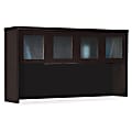 Mayline Aberdeen AHG72 Hutch - 39.1" x 72" x 15" - 4 x Door(s) - Durable - Mocha - Assembly Required