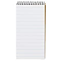 TOPS® Second Nature® 100% Recycled Reporter's Notebook, 4" x 8", 1 Subject, Pitman Ruled, 70 Sheets, White