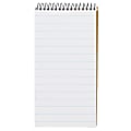 TOPS® Second Nature® 100% Recycled Reporter's Notebook, 4" x 8", 1 Subject, Pitman Ruled, 70 Sheets, White 1 thumbnail image