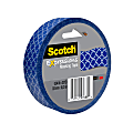 Scotch® Expressions Masking Tape, 3" Core, 0.94" x 20 Yd., Blue Quatrefoil