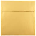 JAM Paper® Square Stardream Metallic Envelopes, 6" x 6", Gummed Seal, Gold, Pack Of 25 1 thumbnail image
