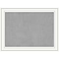 Amanti Art Magnetic Bulletin Board, Steel/Aluminum, 33" x 25", Craftsman White Wood Frame 1 thumbnail image