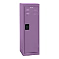 Sandusky Steel Locker, 48"H x 15"W x 15"D, Purple