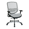 Office Star™ Space 829 Series DuraGrid Seat/Back Chair, 45"H x 27 1/2"W x 24 1/4"D, White/Platinum