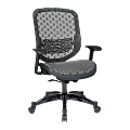 Office Star™ Space 829 Series DuraGrid Seat/Back Chair, Charcoal/Gunmetal