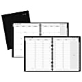 Office Depot® Brand Weekly/Monthly Planner, Hourly, 7" x 9", Black, January to December 2018 (OD711600-18)