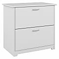 Bush Business Furniture Cabot 30-1/4"W Lateral 2-Drawer File Cabinet, White, Standard Delivery