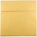 JAM Paper® Square Stardream Metallic Envelopes, 8 1/2" x 8 1/2", Gummed Seal, Gold, Pack Of 25 1 thumbnail image