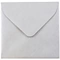 JAM Paper® Square Stardream Metallic Envelopes, 3 1/8" x 3 1/8", Gummed Seal, Silver, Pack Of 25