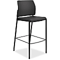 HON® Accommodate Cafe Stool, Armless, Fabric, Black