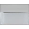 JAM Paper® Booklet Envelopes, #4 Bar (A1), Gummed Seal, Stardream Silver Metallic, Pack Of 25 1 thumbnail image