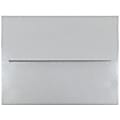 JAM Paper® Booklet Invitation Envelopes, A2, Gummed Seal, Stardream Metallic Silver, Pack Of 25 1 thumbnail image