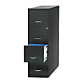 Realspace® 22"D Vertical 4-Drawer File Cabinet, Metal, 30% Recycled, Black 1 thumbnail image