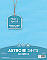 Wausau Astrobrights® Card Stock, Letter Paper Size, 65 Lb, Lunar Blue Pearlescent, Pack Of 25