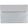 JAM Paper® Booklet Invitation Envelopes, A8, Gummed Seal, Stardream Metallic Silver, Pack Of 25