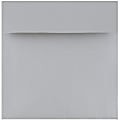 JAM Paper® Square Stardream Metallic Envelopes, 6" x 6", Gummed Seal, Silver, Pack Of 25