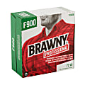 Brawny Professional® by GP PRO FLAX 900 Heavy-Duty 1-Ply Wipers, 9" x 16", White, Box Of 72