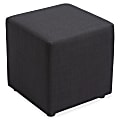 Lorell® Collaborative Seating Fabric Cube Chair, Black