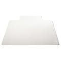 Deflecto DuraMat 36" x 48" w/lip-Low Pile - Carpeted Floor - 48" Length x 36" Width - Lip Size 10" Length x 19" Width - Vinyl - Clear 1 thumbnail image