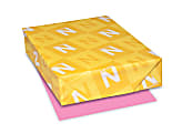 Astrobrights® Color Paper, Letter Size (8 1/2" x 11"), FSC® Certified, Pulsar Pink, Pack Of 500 Sheets