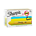 Sharpie® Accent® Tank Highlighters, Yellow, Pack Of 12
