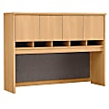 Bush Business Furniture Components Hutch 60"W, Light Oak, Standard Delivery