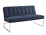 Ave Six Anthony Loveseat, Klein Azure/Chrome 1 thumbnail image