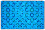 Carpets for Kids® Pixel Perfect Collection™ Mellow Morocco Activity Rug, 4' x 6', Blue