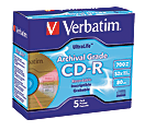 Verbatim® UltraLife™ Gold CD-R Discs, Pack Of 5