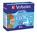 Verbatim® UltraLife™ Gold CD-R Discs, Pack Of 5 1 thumbnail image