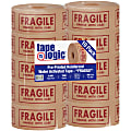 Tape Logic® Preprinted Reinforced Water-Activated Tape, Fragile, 3" Core, 3" x 150 Yd., Kraft, Case Of 10 1 thumbnail image