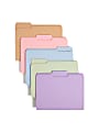 Smead® Color Collection Top-Tab File Folders, 1/3 Cut, Letter Size, Assorted Colors (No Color Choice), Pack Of 100