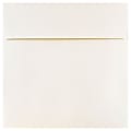 JAM Paper® Square Stardream Metallic Envelopes, 6" x 6", Gummed Seal, Opal, Pack Of 25